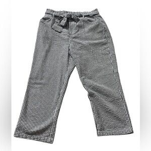 Sincerely Jules Black and White Checkered Capris
